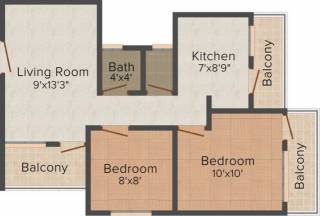 Vidarbha Hingna City (2BHK+1T (765 sq ft) 765 sq ft) Vidarbha Hingna City (2BHK+1T (765 sq ft) 765 sq ft)