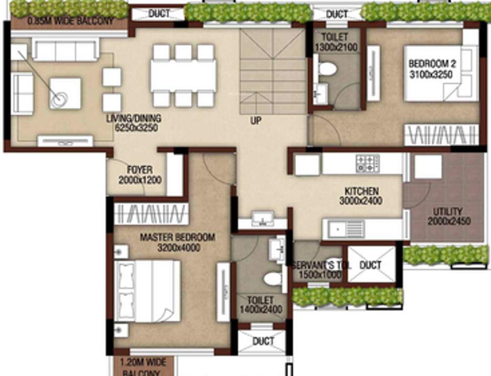  aura sky villas Floor Plan Lower Level Duplex Plan