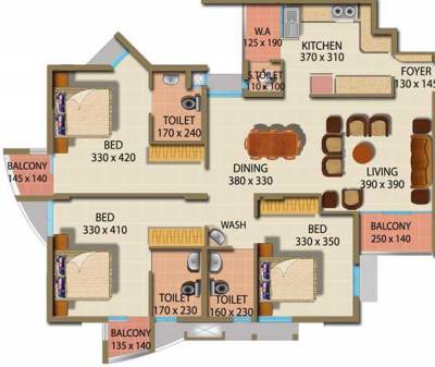 PVS Builders And Developers Iris (3BHK+4T (1,597 sq ft) 1597 sq ft) PVS Builders And Developers Iris (3BHK+4T (1,597 sq ft) 1597 sq ft)