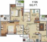 Premia Western Star (2BHK+2T (1,195 sq ft)   Study Room 1195 sq ft)