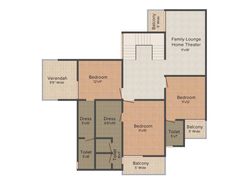 Premia Western Star (5BHK+4T (4,060 sq ft) 4060 sq ft)