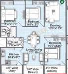 Pavani Pleasant (3BHK+2T (1,730 sq ft) 1730 sq ft) Pavani Pleasant (3BHK+2T (1,730 sq ft) 1730 sq ft)