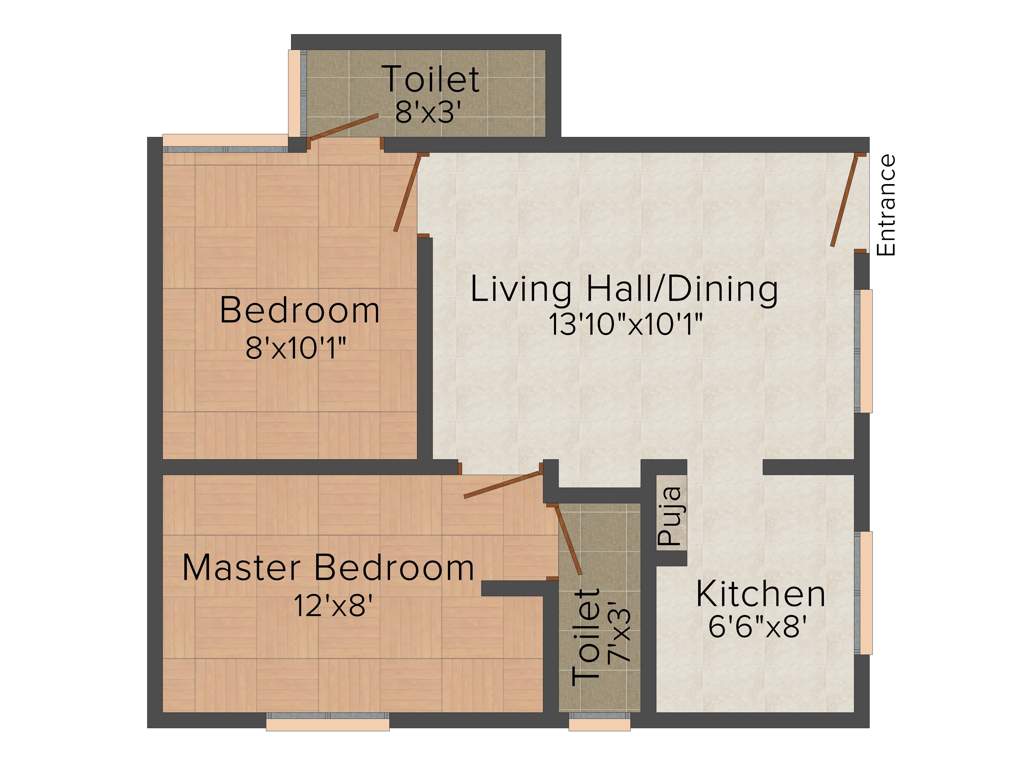 Himayam Annapoorna Apartments (2BHK+2T (580 sq ft) 580 sq ft)