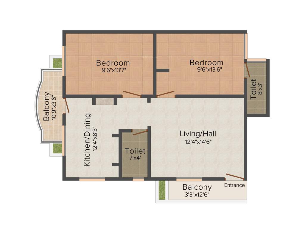 Himayam Annapoorna Apartments (2BHK+2T (950 sq ft)   Study Room 950 sq ft)