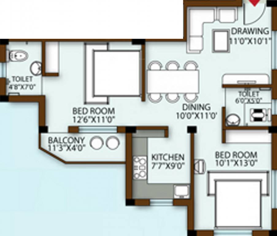 Neelanchal Kanaklata (2BHK+2T (1,006 sq ft) 1006 sq ft) Neelanchal Kanaklata (2BHK+2T (1,006 sq ft) 1006 sq ft)