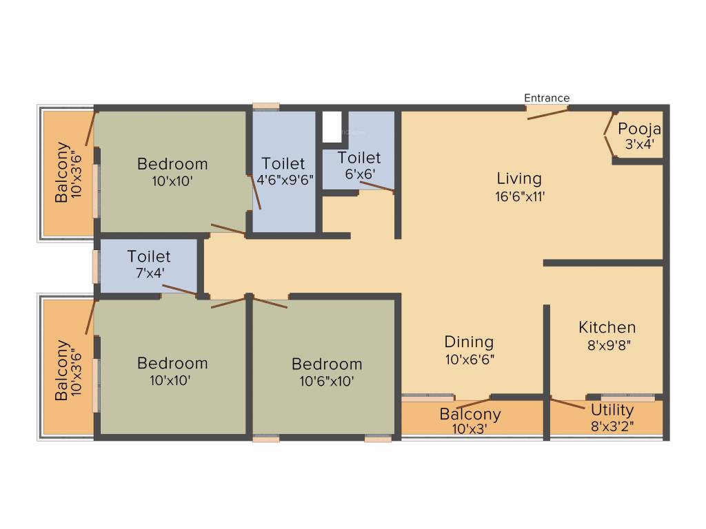 Orbis LN Residency (3BHK+3T (1,394 sq ft) Pooja Room 1394 sq ft) Orbis LN Residency (3BHK+3T (1,394 sq ft) Pooja Room 1394 sq ft)