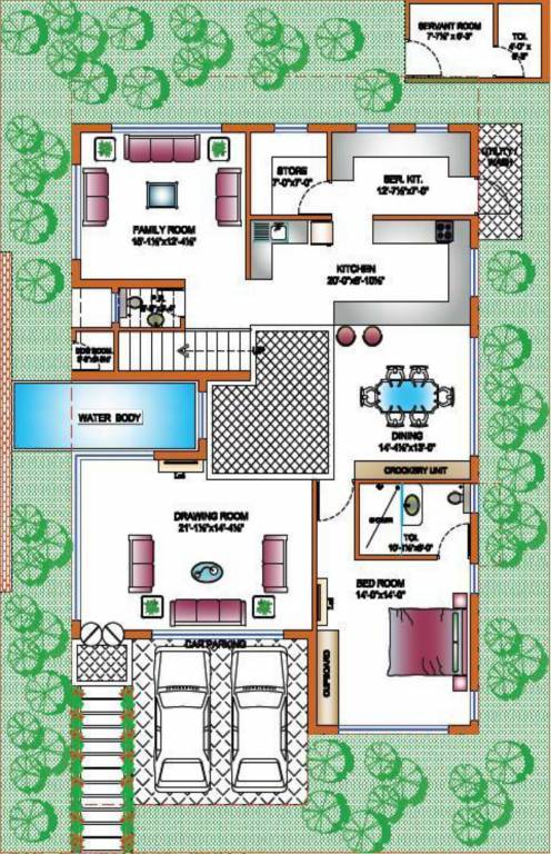  lakewood Floor Plan Ground Floor Plan