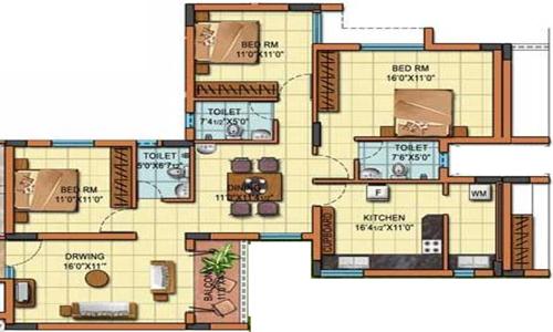 Sakthi Sakthi Towers Phase1 (3BHK+3T (1,638 sq ft) 1638 sq ft) Sakthi Sakthi Towers Phase1 (3BHK+3T (1,638 sq ft) 1638 sq ft)
