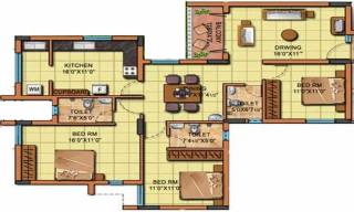 Sakthi Sakthi Towers Phase1 (3BHK+3T (1,646 sq ft) 1646 sq ft)