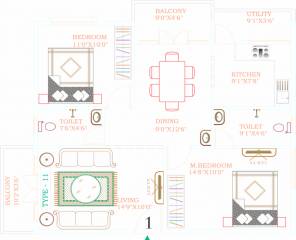 Bhanu Elegance (2BHK+2T (1,100 sq ft) 1100 sq ft) Bhanu Elegance (2BHK+2T (1,100 sq ft) 1100 sq ft)