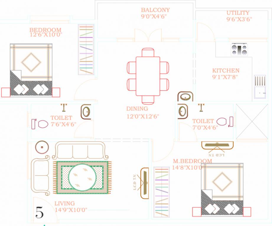 Bhanu Elegance (2BHK+2T (1,120 sq ft) 1120 sq ft) Bhanu Elegance (2BHK+2T (1,120 sq ft) 1120 sq ft)