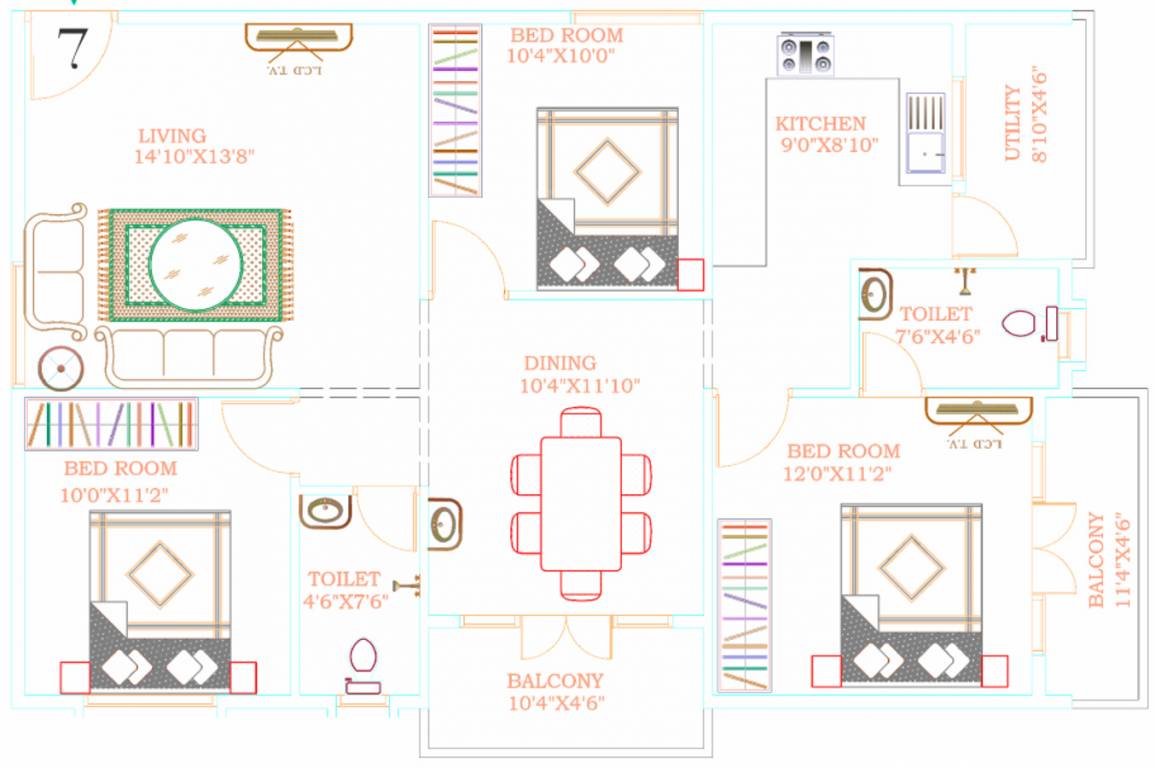 Bhanu Elegance (3BHK+2T (1,365 sq ft) 1365 sq ft) Bhanu Elegance (3BHK+2T (1,365 sq ft) 1365 sq ft)