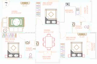 Bhanu Elegance (3BHK+2T (1,365 sq ft) 1365 sq ft) Bhanu Elegance (3BHK+2T (1,365 sq ft) 1365 sq ft)