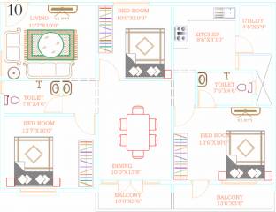 Bhanu Elegance (3BHK+2T (1,265 sq ft) 1265 sq ft) Bhanu Elegance (3BHK+2T (1,265 sq ft) 1265 sq ft)