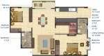 Floor Plan (2BHK+2T (1,250 sq ft) 1250 sq ft) Cumins Estates Cedar Woods Floor Plan (2BHK+2T (1,250 sq ft) 1250 sq ft)
