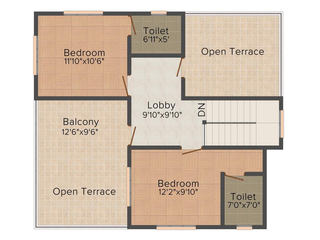 Sophia Greens (3BHK+3T (1,627 sq ft) 1627 sq ft)