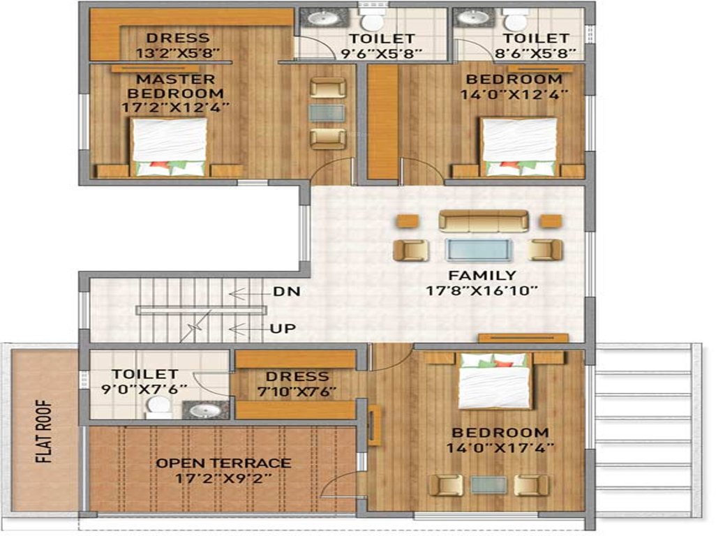 Adarsh Palm Acres (4BHK+4T (3,475 sq ft)   Servant Room 3475 sq ft)