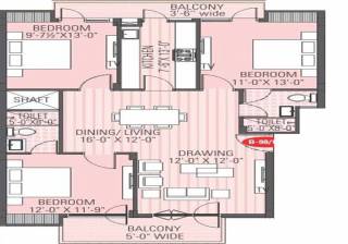 Ashadeep Marigold (3BHK+2T (1,268 sq ft) 1268 sq ft) Ashadeep Marigold (3BHK+2T (1,268 sq ft) 1268 sq ft)