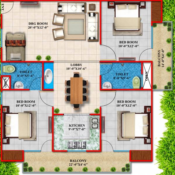 Shri Balaji Shri Sai Dham (3BHK+2T (1,250 sq ft) 1250 sq ft)