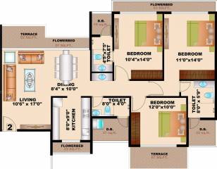  greens-1 Floor Plan Floor Plan
