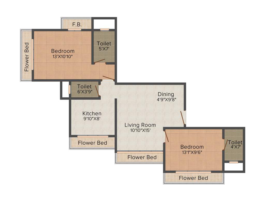 Concrete C Link Chandrama Co op Housing Society Limited (2BHK+2T (1,225 sq ft) 1225 sq ft)