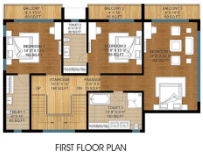 villas Floor Plan First Floor Plan