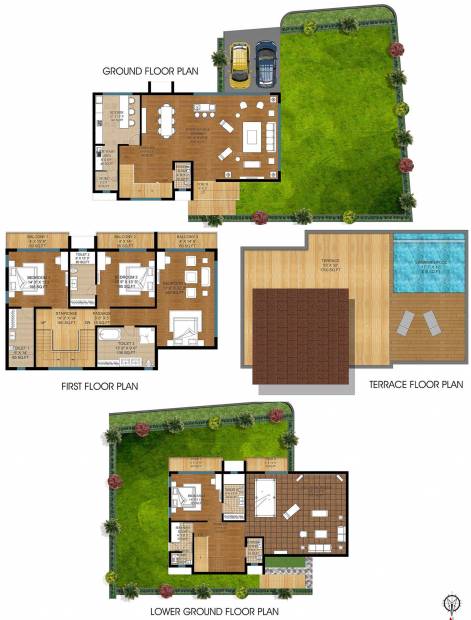 Della Villas (4BHK+5T (4,000 sq ft) + Servant Room 4000 sq ft)