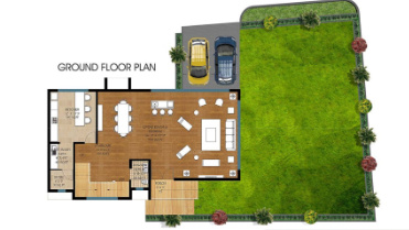 villas Floor Plan Ground Floor Plan