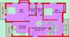 KP Construction Santhoshema Floor Plan (2BHK+2T (1,057 sq ft) 1057 sq ft)