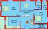 KP Construction Santhoshema Floor Plan (2BHK+2T (914 sq ft) + Pooja Room 914 sq ft)