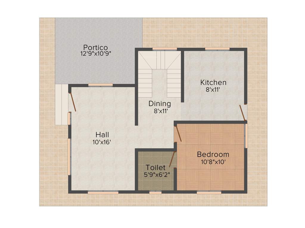 Rangoli Barath Avenue (2BHK+2T (1,180 sq ft) 1180 sq ft)