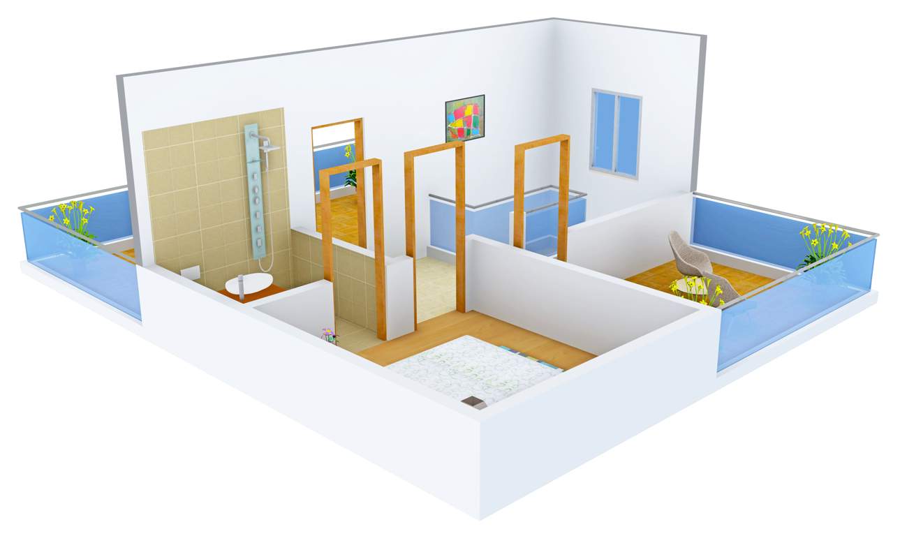 Rangoli Barath Avenue (2BHK+2T (1,180 sq ft) 1180 sq ft)