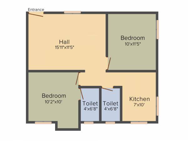 SMA Elegant Square (2BHK+2T (790 sq ft) 790 sq ft) SMA Elegant Square (2BHK+2T (790 sq ft) 790 sq ft)