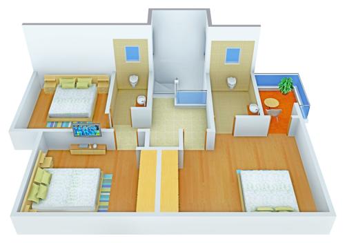 Vedant Lifestyle (4BHK+3T (1,655 sq ft) 1655 sq ft) Vedant Lifestyle (4BHK+3T (1,655 sq ft) 1655 sq ft)