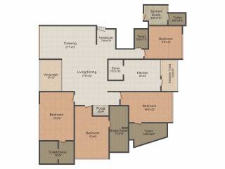 Shivalik Paradise (4BHK+5T (4,086 sq ft)   Servant Room 4086 sq ft)