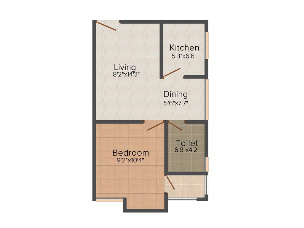 Sonia Greens (1BHK+1T (480 sq ft) 480 sq ft)