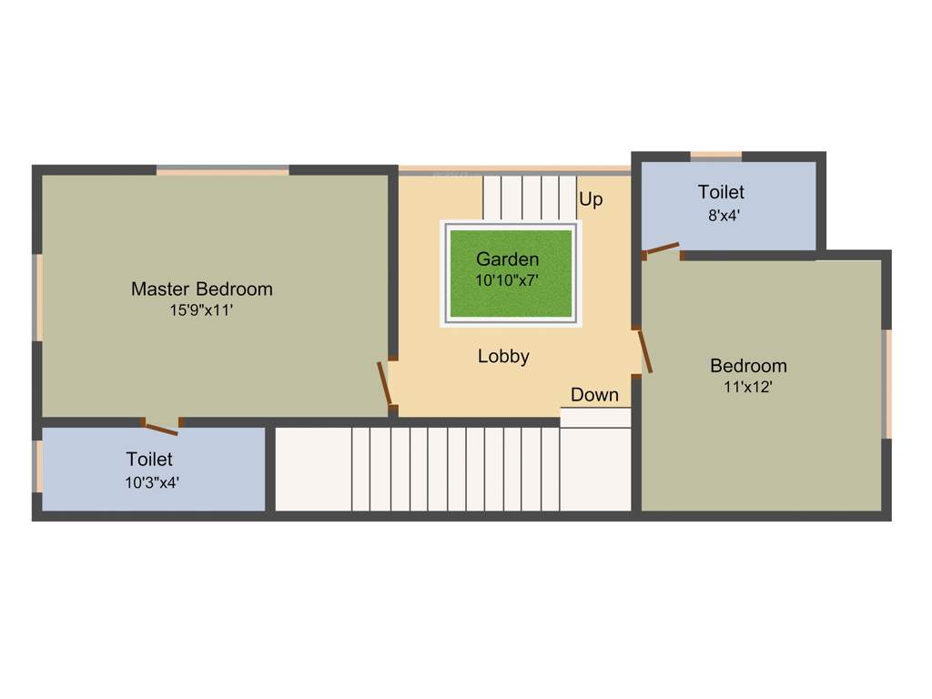 South Queens Villa (4BHK+4T (1,934 sq ft) 1934 sq ft)