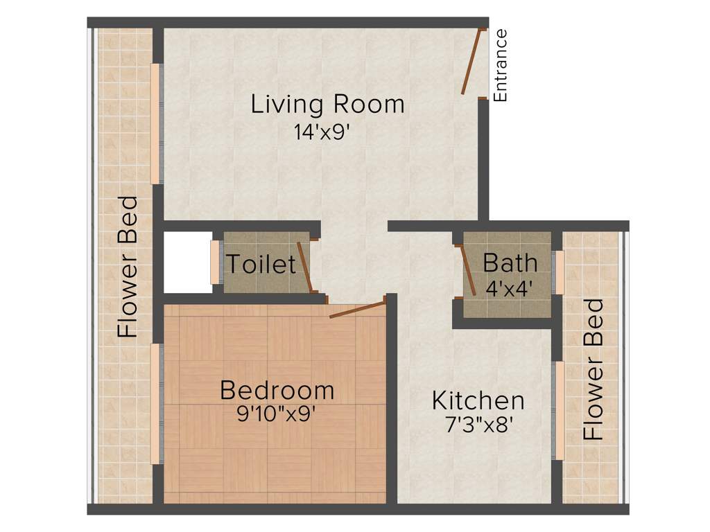 JBD Balaji Bhavan (1BHK+1T (595 sq ft) 595 sq ft)