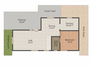 KK Shri Sai Villas (2BHK+2T (1,250 sq ft) 1250 sq ft)