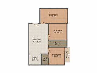 AR ARK Plaza (3BHK+2T (1,035 sq ft) 1035 sq ft) AR ARK Plaza (3BHK+2T (1,035 sq ft) 1035 sq ft)