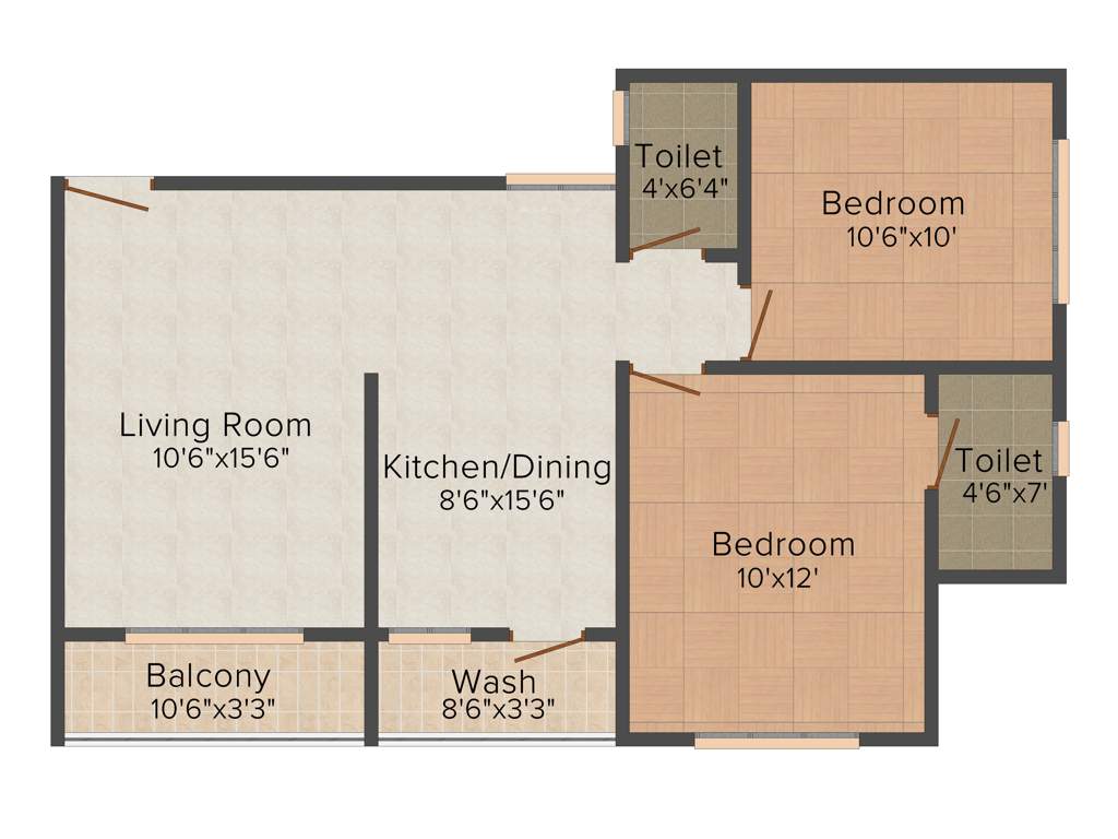 Shree Muniji Anand Exotica (2BHK+2T (1,140 sq ft) 1140 sq ft)