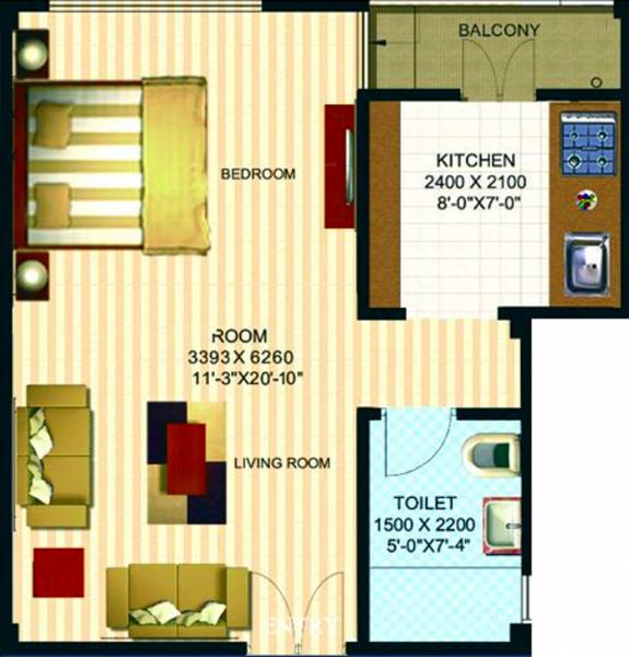 Anant Aashray (1BHK+1T (400 sq ft) 400 sq ft) Anant Aashray (1BHK+1T (400 sq ft) 400 sq ft)