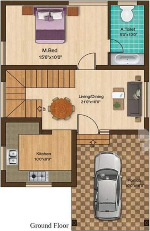 Dhanaas Brindhavan (2BHK+2T (800 sq ft) 800 sq ft)