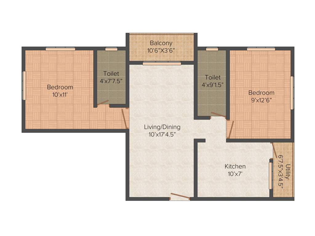 Poomalai Naveen (2BHK+2T (873 sq ft) 873 sq ft)