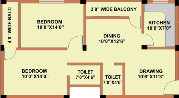 Jayshree Plaza (2BHK+2T (1,000 sq ft) 1000 sq ft) Jayshree Plaza (2BHK+2T (1,000 sq ft) 1000 sq ft)