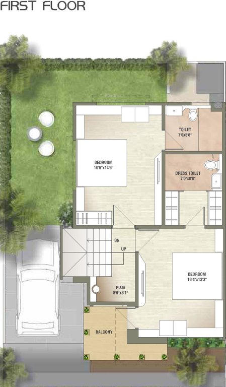 asopalav countryside Floor Plan First Floor Plan