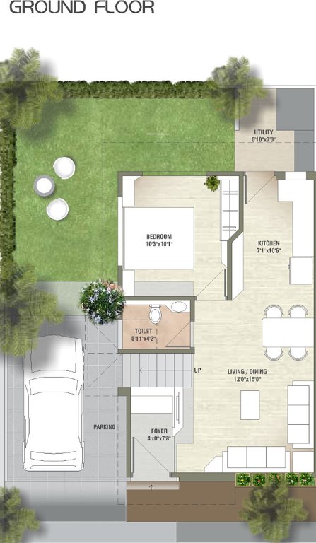 asopalav countryside Floor Plan Ground Floor Plan