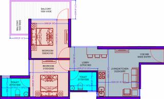 SRS Hightech Affordable Homes (2BHK+2T (583 sq ft) 583 sq ft) SRS Hightech Affordable Homes (2BHK+2T (583 sq ft) 583 sq ft)