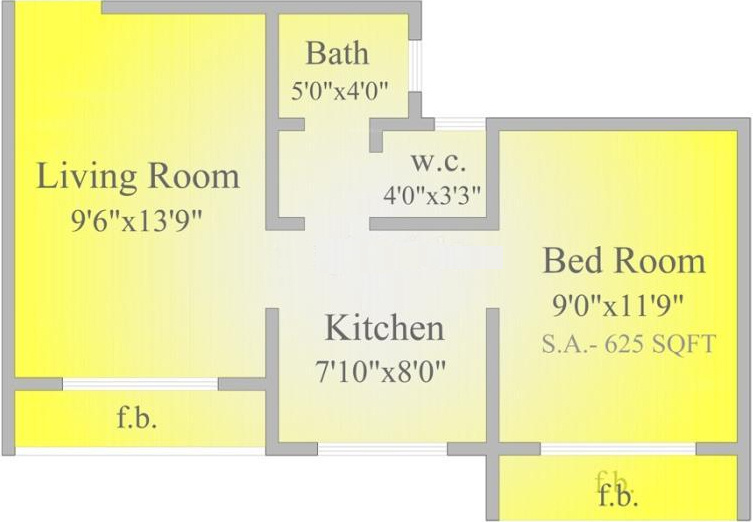 Emkayen Balaji Splendour (1BHK+1T (625 sq ft) 625 sq ft)