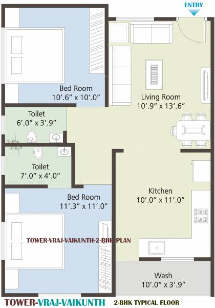 Shreedhar Madhuvan Residency (2BHK+2T (1,151 sq ft) 1151 sq ft)